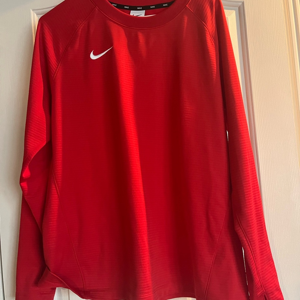 Nike Red Crew Neck Top